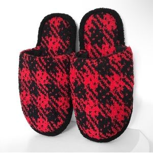 🍁 Ultra Soft Luxury Women's Soft Buffalo Plaid Slide On Microfiber Slippers🍁